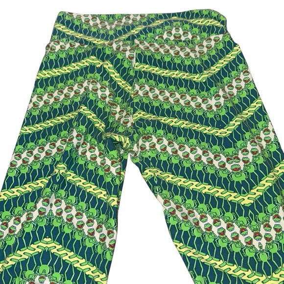 Women’s Lularoe Disney Kermit The Frog Leggings one size - Picture 2 of 14